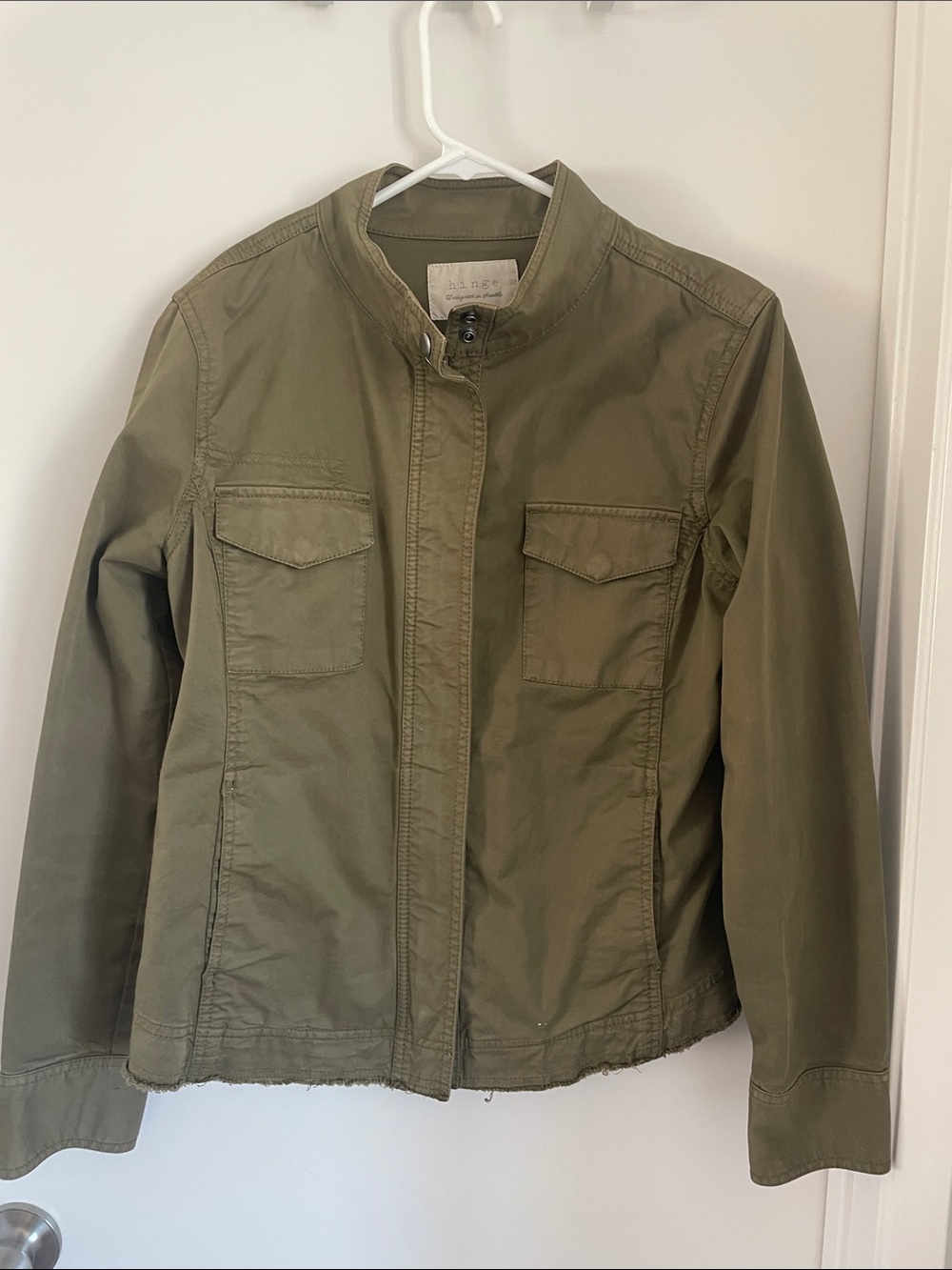 hinge Olive Green Utility Jacket